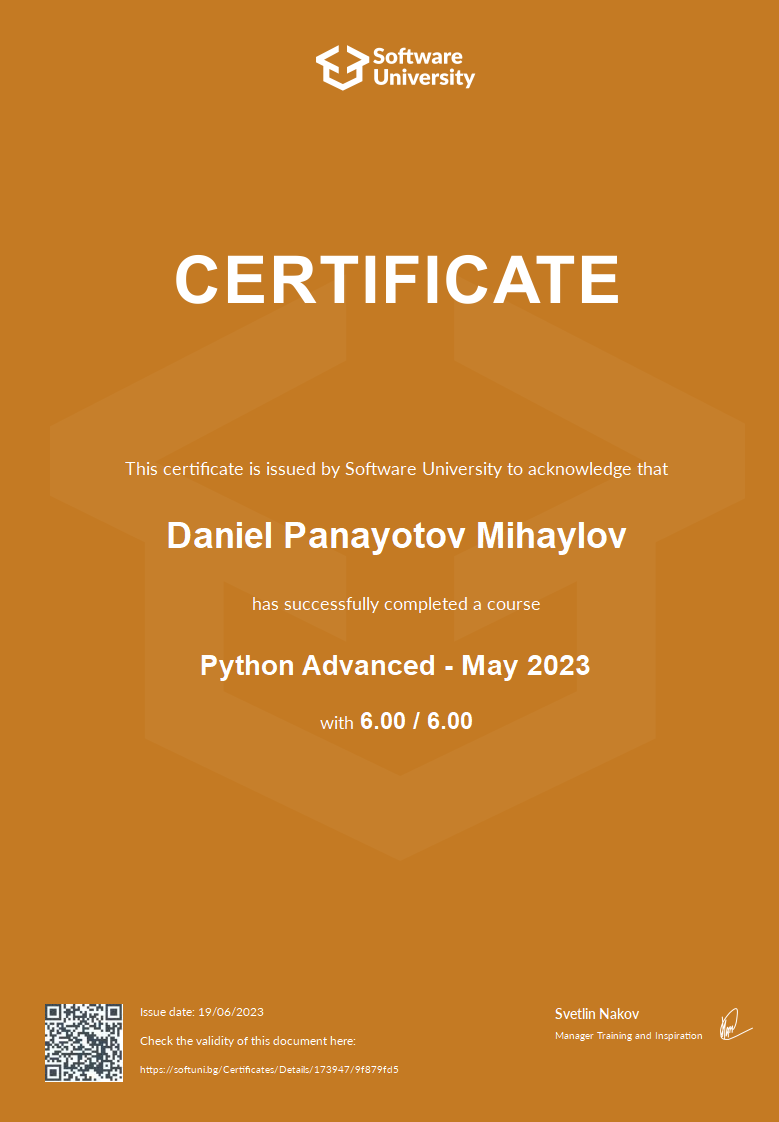 Python Advanced